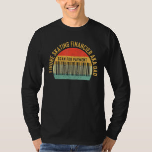 Mens Figure Skating Dad Financier Aka Dad Scan For T-Shirt