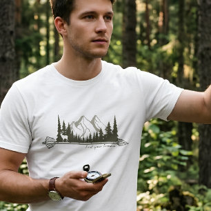 Men's Find Your Freedom Wilderness Arrow Deer  T-Shirt