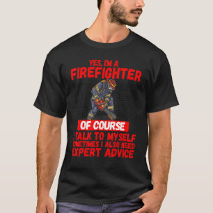 Mens Fire Crew Fire Brigade Member Expert Joke F T-Shirt