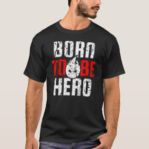 Mens Firefighter Be The Hero Fire & Rescue T-Shirt