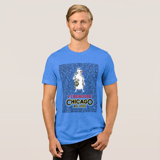 Men's Firehouse at Chicago Tee with Names (rev) (Front Full)