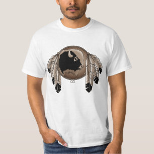Mens First Nation T-shirt Metis Wildlife T-shirt
