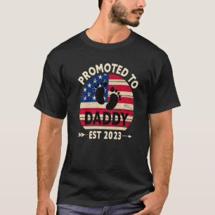 Mens First Time Daddy to Be New Dad Promoted To Da T-Shirt