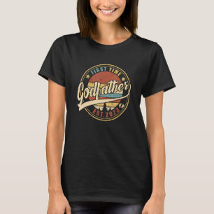 Mens First Time Godfather 2023 For Promoted To Da T-Shirt