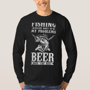 Mens Fisher Fishing Solves Most Of My Problems Fi T-Shirt