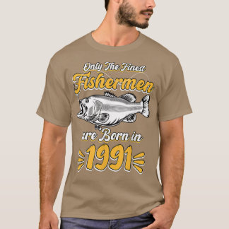 Mens Fisherman 30th Birthday  Funny Fishing Vintag T-Shirt