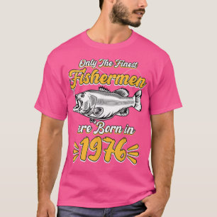 Mens Fisherman 45th Birthday Funny Fishing Vintag T-Shirt