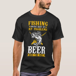 Mens Fisherman Fishing Solves Most Of My Problems T-Shirt