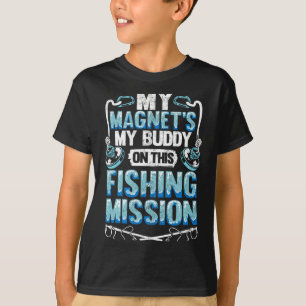 Mens fishermen hunter magnetic treasure hunting T-Shirt