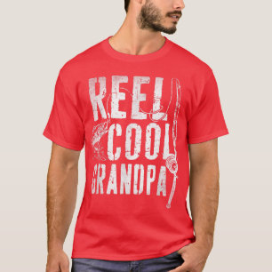 Mens Fishing Fathers Day Papa Daddy Funny Reel Coo T-Shirt