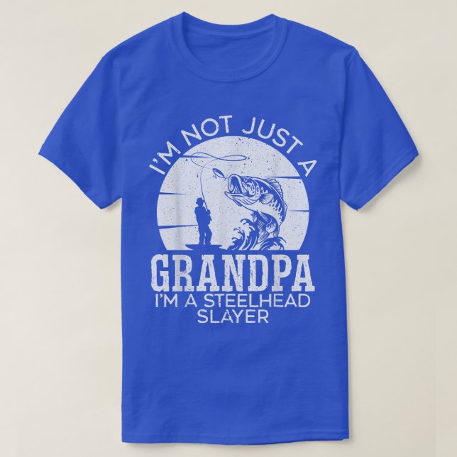 Mens Fishing Grandpa Fisherman Fisher Hook  T-Shirt (Design Front)