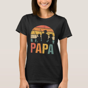 Mens Fishing Papa Father's Day Fisherman Dad Gran T-Shirt