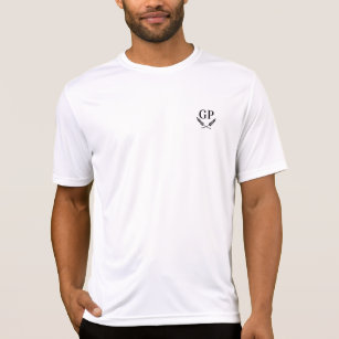 Men's fitted performance custom crest monogram T-Shirt