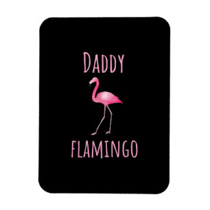 Mens Flamingo Gift Daddy Flamingo Summer Pink Bird Magnet
