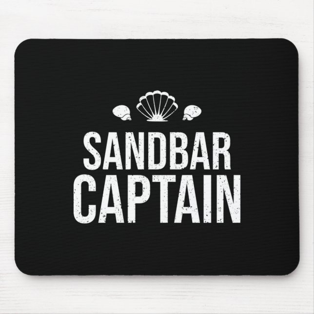 Mens float the boat's sandbar captain performance  mouse mat (Front)