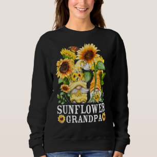 Mens Floral Sunflower Gnome Shows Love And Heart F Sweatshirt