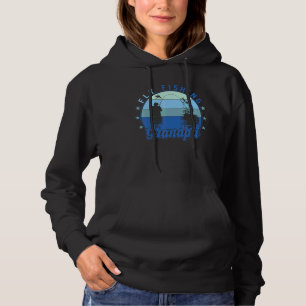 Mens Fly Fishing Grandpa  Fisher Dad 3 Hoodie