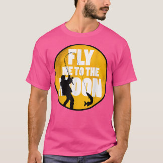 Mens Fly Me To The Moon Fly Fishing T-Shirt