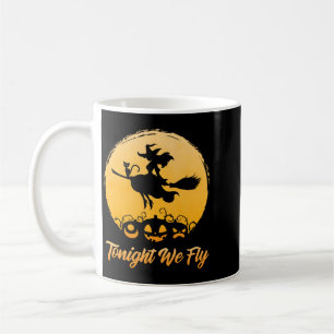 Mens Fly Witch Halloween Shirt Cute Y Moonlight Coffee Mug
