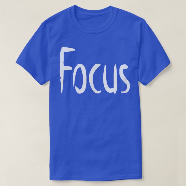 Mens FOCUS Gym Fitness Workout Bodybuilding Motiva T-Shirt (Design Front)