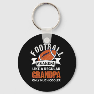 Mens Football Grandpa  Fun Grandfather American Fo Key Ring