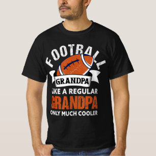 Mens Football Grandpa Fun Grandfather American Fo T-Shirt