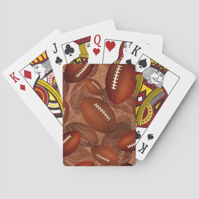Men's football playing cards (Back)