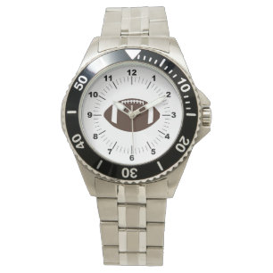 Men's Football Stainless Steel Bracelet Watch