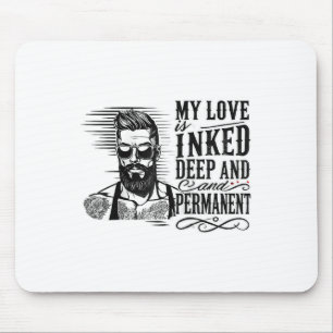 Mens For Anti Valentine’s Day Inked Man Tattooed S Mouse Mat