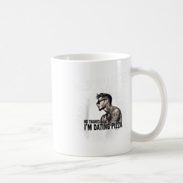 Mens For Anti Valentine’s Day Tattooed Single Man  Coffee Mug (Right)