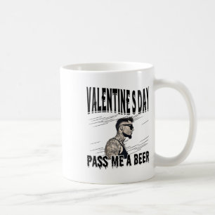Mens For Anti Valentine’s Day Tattooed Single Man Coffee Mug