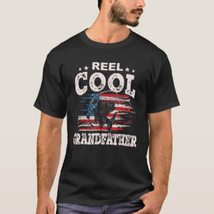 Mens  For Fathers Day  Fishing Reel Cool Grandfath T-Shirt