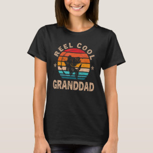 Mens  For Fathers Day  Reel Cool Granddad Fishing T-Shirt