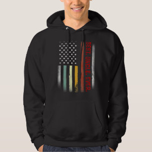 Mens For Uncle Best Uncle Ever Us Flag 1 Hoodie