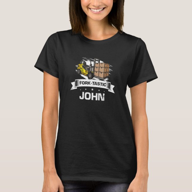 Mens Forklift Operator and Warehouse Driver for Jo T-Shirt (Front)