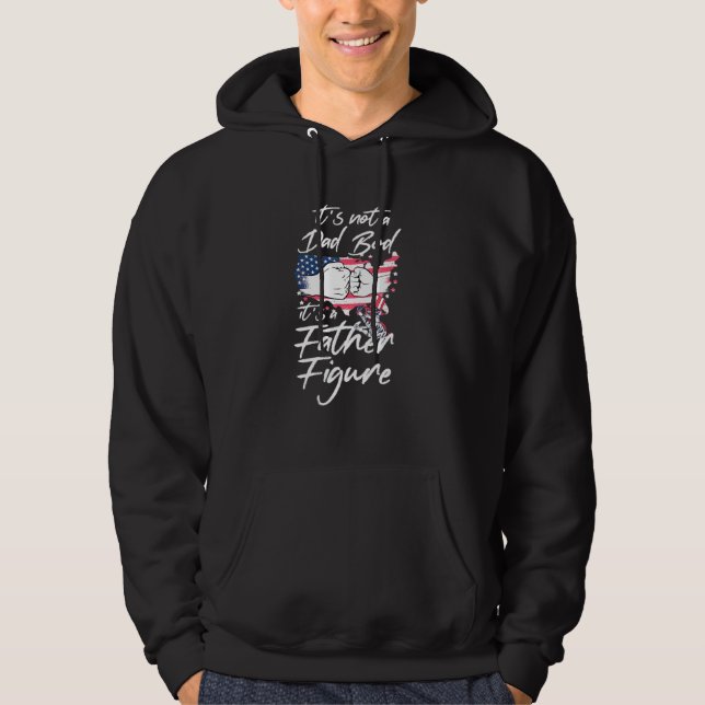 Mens Fourth Of July 4th Of July Its Not A Dad Bod  Hoodie (Front)