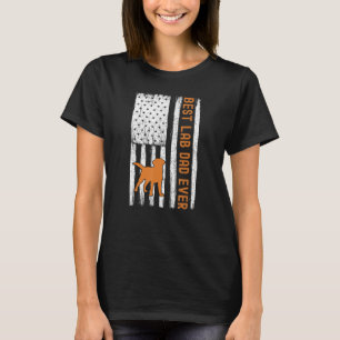 Mens Fox Red Lab Dad Labrador Retriever Vintage Re T-Shirt