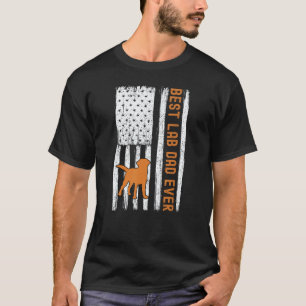 Mens Fox Red Lab Dad Labrador Retriever Vintage Re T-Shirt