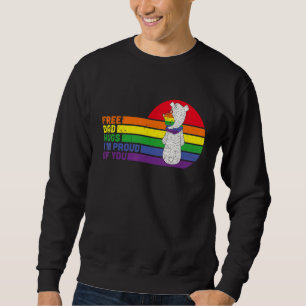 Mens Free Dad Hugs Im Proud Of You Lgbt Supports H Sweatshirt