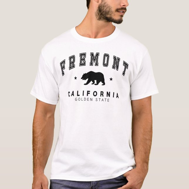 Men's Fremont - Grizzly Bear Design White T-Shirt (Front)