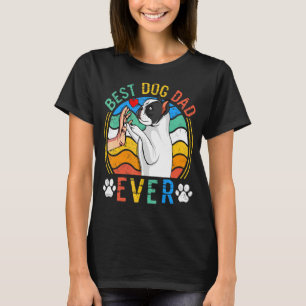 Mens French Bulldog Best Dog Dad Ever  Dog  1 T-Shirt