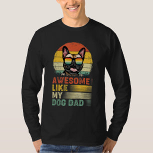 Mens   French Bulldog Vintage Awesome Like My Dog  T-Shirt