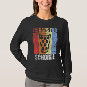 Mens Fridays For Schorle Wine Bottle Palatine Dubb T-Shirt