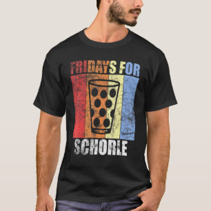 Mens Fridays For Schorle Wine Bottle Palatine Dubb T-Shirt