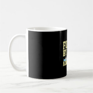 Mens fuelled by nitro for drag boat racer coffee mug
