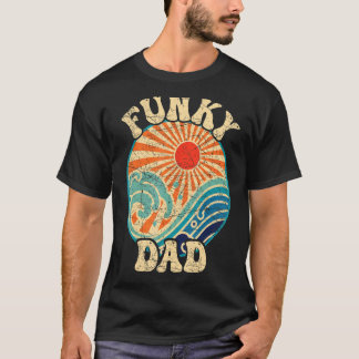 Mens Funky Dad 70s Aesthetic Nostalgia 1970's Retr T-Shirt