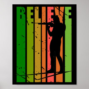 Mens Funky Mens Shooting Gun Biathlon Target Sprin Poster