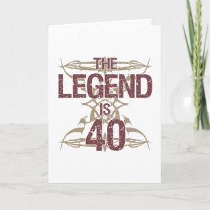 Men's Funny 40th Birthday Card