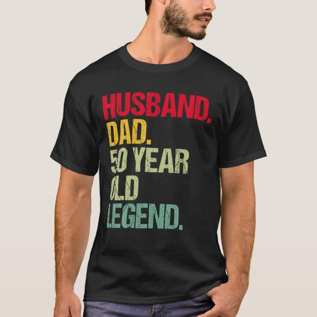 Mens Funny 50Th Birthday Of Husband Dad 50 Years O T-Shirt (Front)