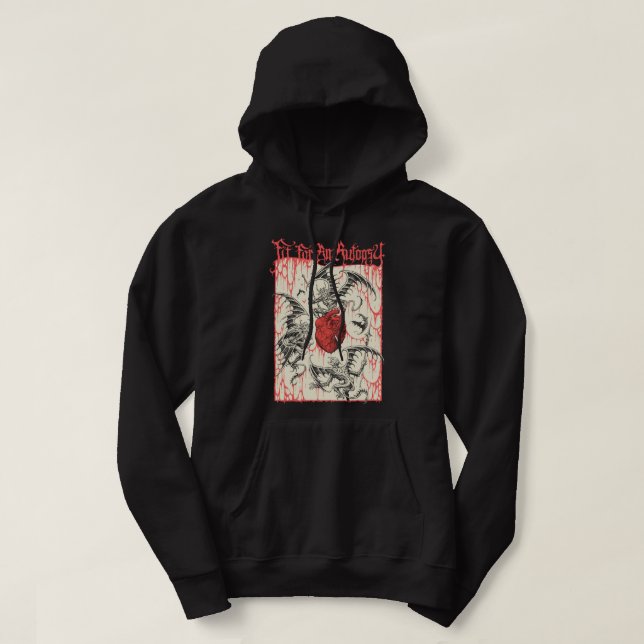 Mens Funny Australian Thy Art Deathcore Is Murder  Hoodie (Design Front)